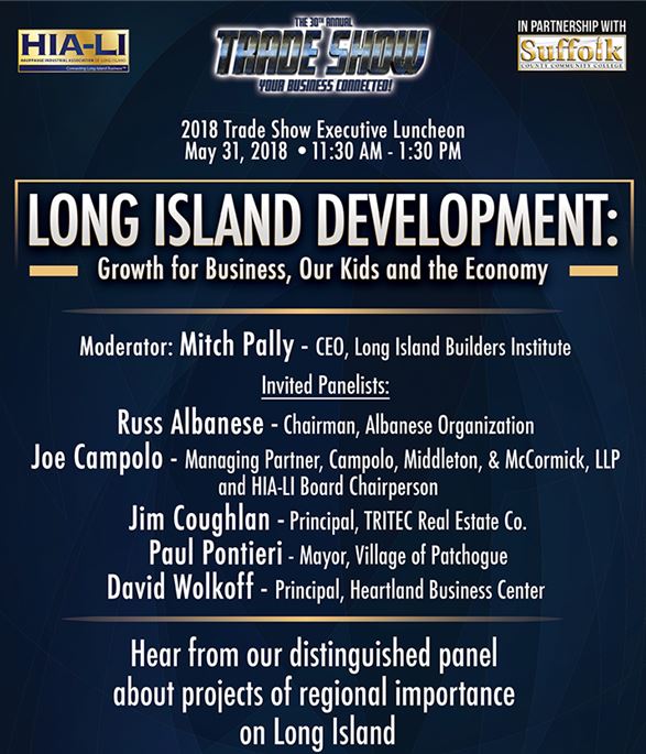 May 31 - Campolo Discusses Long Island Development At HIA-LI Trade Show ...