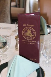 St. George's wine menu