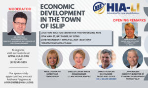 Campolo Moderates HIA-LI Economic Development in the Town of Islip