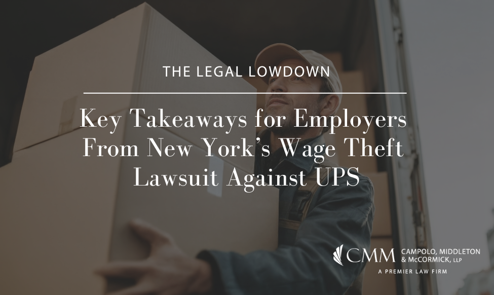 Key Takeaways for Employers From New York’s Wage Theft Lawsuit Against ...